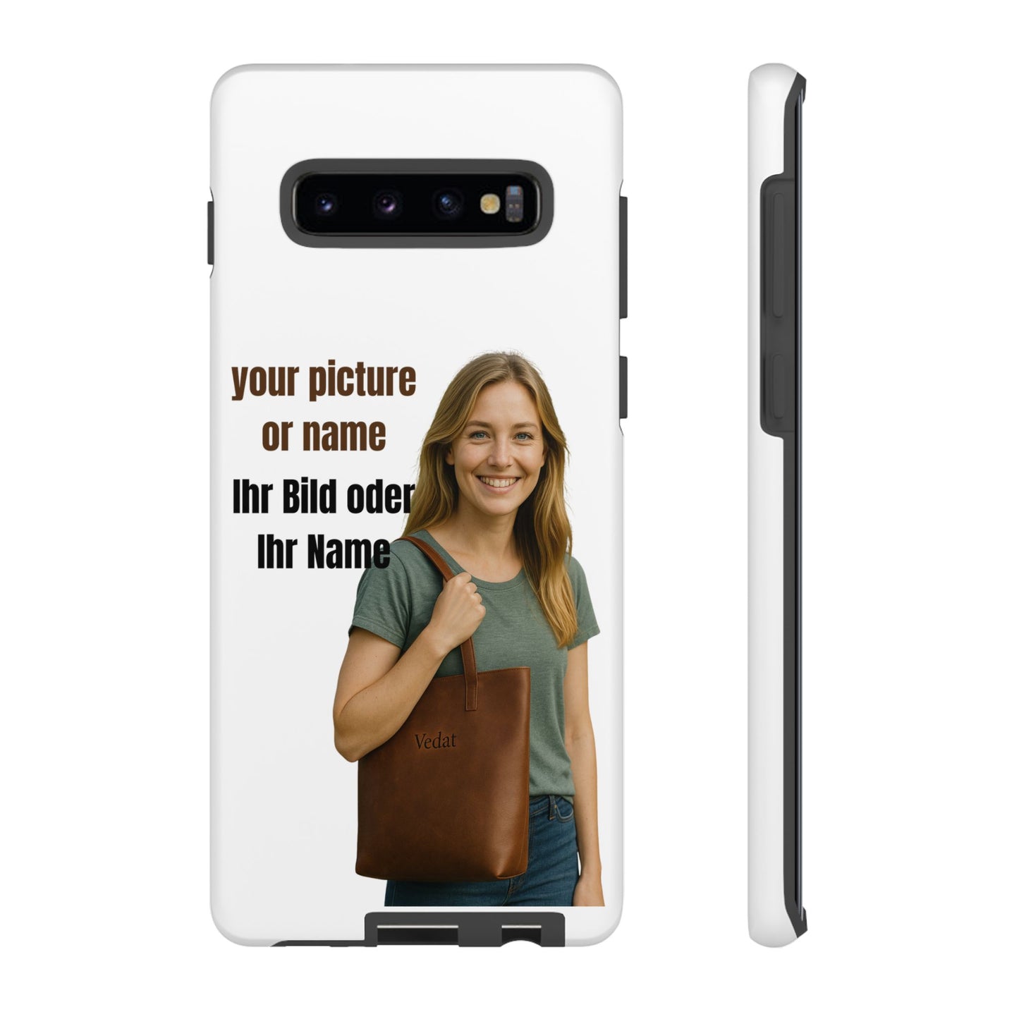 Personalisierte Handyhülle  Benutzerdefinierter Name oder Bild für Dein Telefon | Robuste  Stilvolle Handyhülle | Geschenk für Sie & Ihn