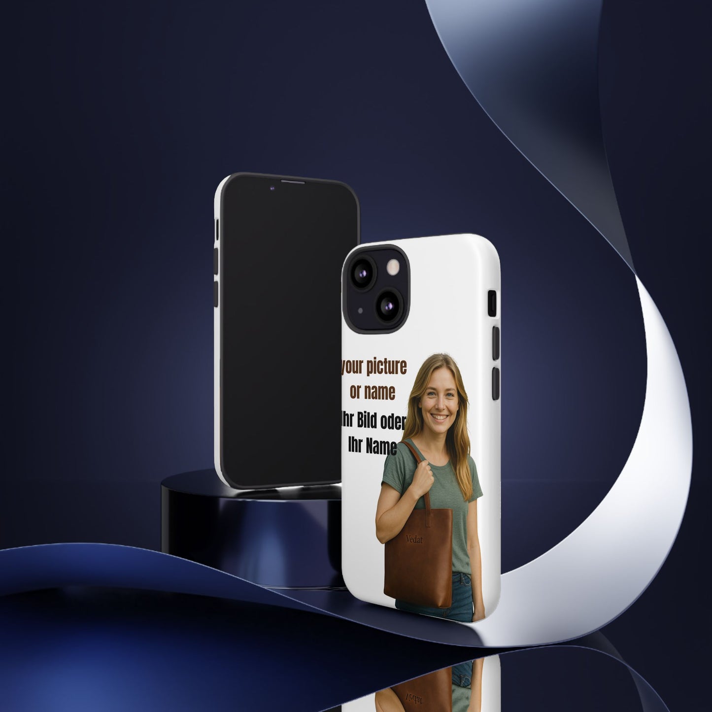 Personalisierte Handyhülle  Benutzerdefinierter Name oder Bild für Dein Telefon | Robuste  Stilvolle Handyhülle | Geschenk für Sie & Ihn