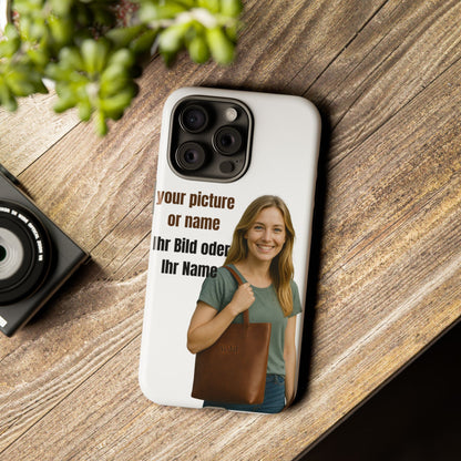 Personalisierte Handyhülle  Benutzerdefinierter Name oder Bild für Dein Telefon | Robuste  Stilvolle Handyhülle | Geschenk für Sie & Ihn