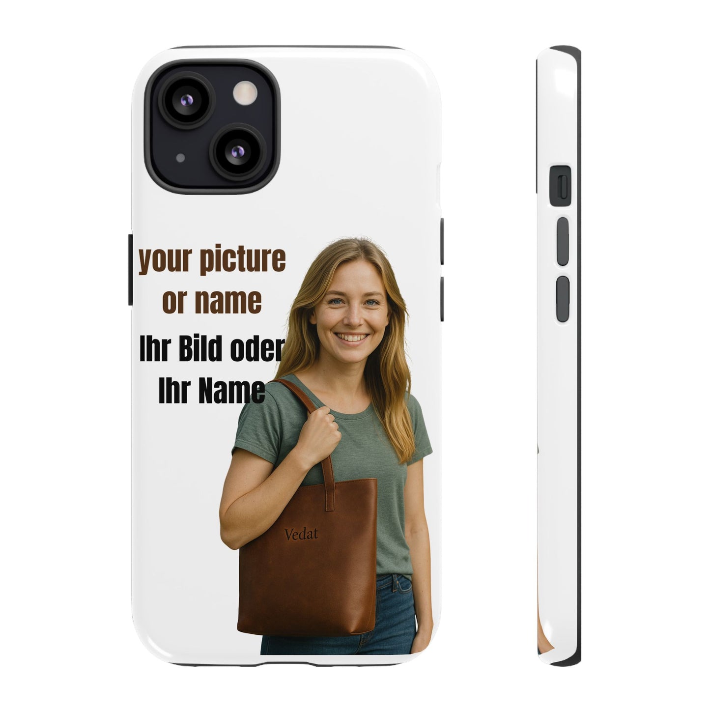 Personalisierte Handyhülle  Benutzerdefinierter Name oder Bild für Dein Telefon | Robuste  Stilvolle Handyhülle | Geschenk für Sie & Ihn