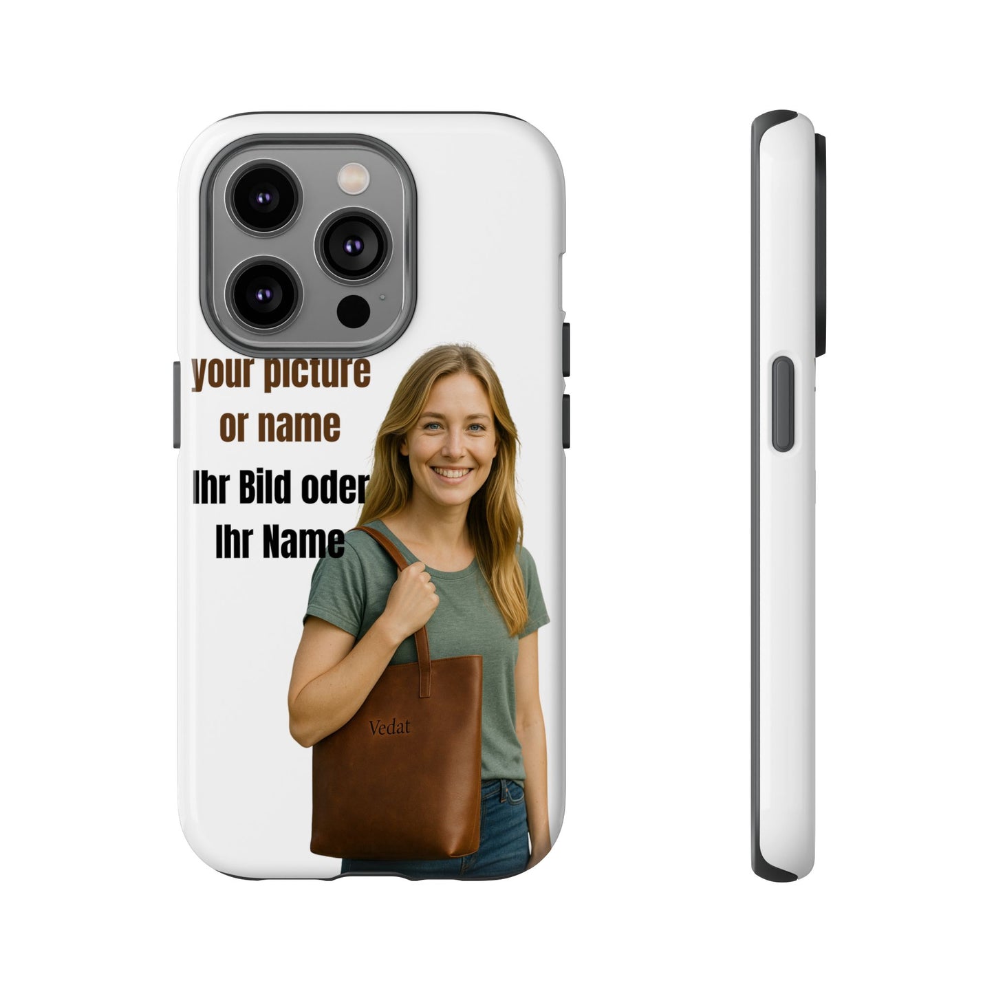 Personalisierte Handyhülle  Benutzerdefinierter Name oder Bild für Dein Telefon | Robuste  Stilvolle Handyhülle | Geschenk für Sie & Ihn