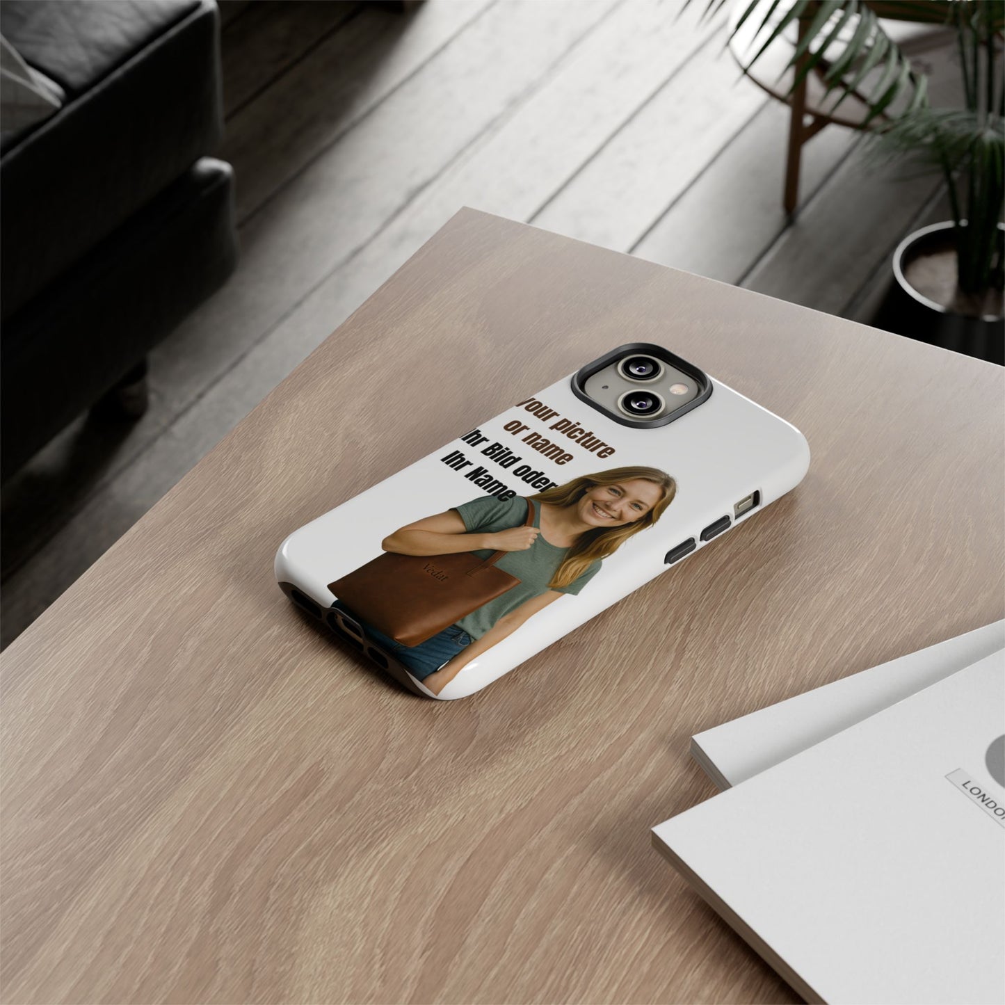 Personalisierte Handyhülle  Benutzerdefinierter Name oder Bild für Dein Telefon | Robuste  Stilvolle Handyhülle | Geschenk für Sie & Ihn