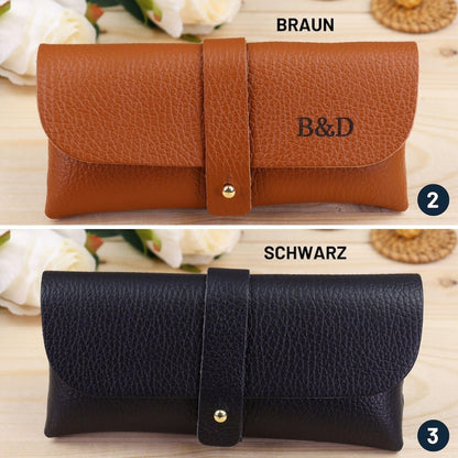 Brillenhalter aus Leder, Sonnenbrillenetui, Geschenk zum Valentinstag, Leder-Sonnenbrillenetui, Brillenetui, Brillenetui, Brillentasche