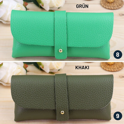 Brillenhalter aus Leder, Sonnenbrillenetui, Geschenk zum Valentinstag, Leder-Sonnenbrillenetui, Brillenetui, Brillenetui, Brillentasche