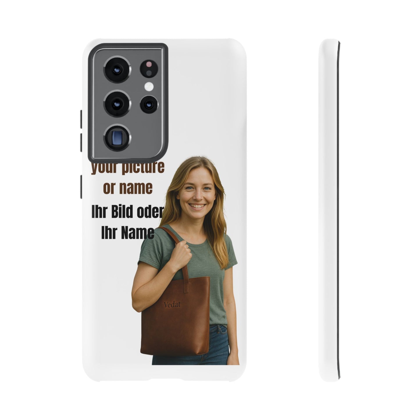 Personalisierte Handyhülle  Benutzerdefinierter Name oder Bild für Dein Telefon | Robuste  Stilvolle Handyhülle | Geschenk für Sie & Ihn