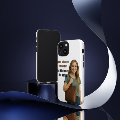 Personalisierte Handyhülle  Benutzerdefinierter Name oder Bild für Dein Telefon | Robuste  Stilvolle Handyhülle | Geschenk für Sie & Ihn