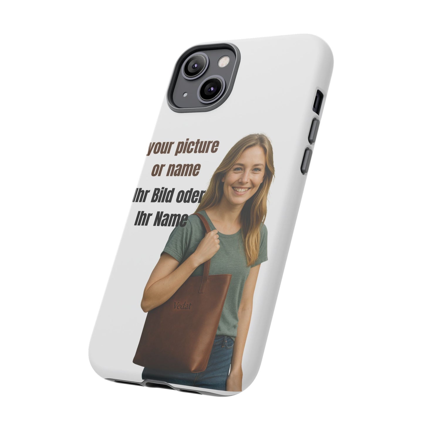 Personalisierte Handyhülle  Benutzerdefinierter Name oder Bild für Dein Telefon | Robuste  Stilvolle Handyhülle | Geschenk für Sie & Ihn