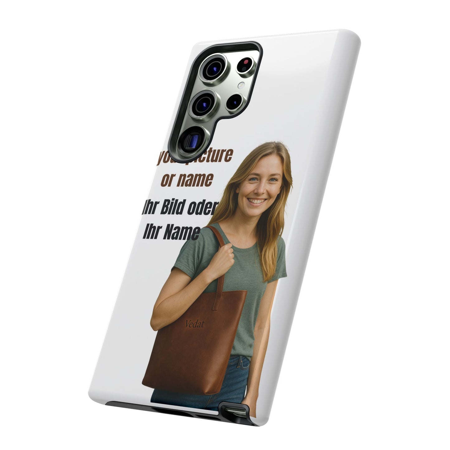 Personalisierte Handyhülle  Benutzerdefinierter Name oder Bild für Dein Telefon | Robuste  Stilvolle Handyhülle | Geschenk für Sie & Ihn