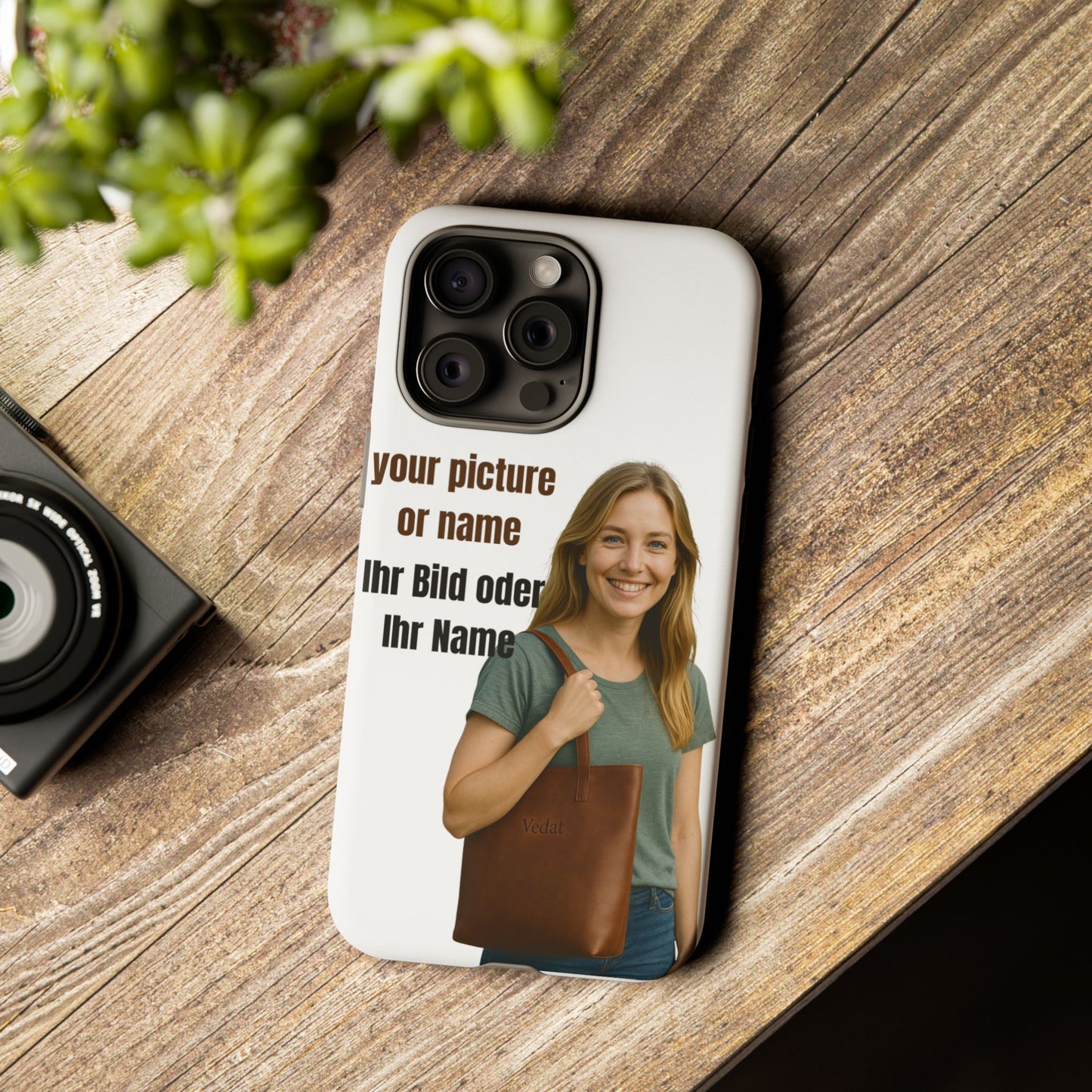 Personalisierte Handyhülle  Benutzerdefinierter Name oder Bild für Dein Telefon | Robuste  Stilvolle Handyhülle | Geschenk für Sie & Ihn
