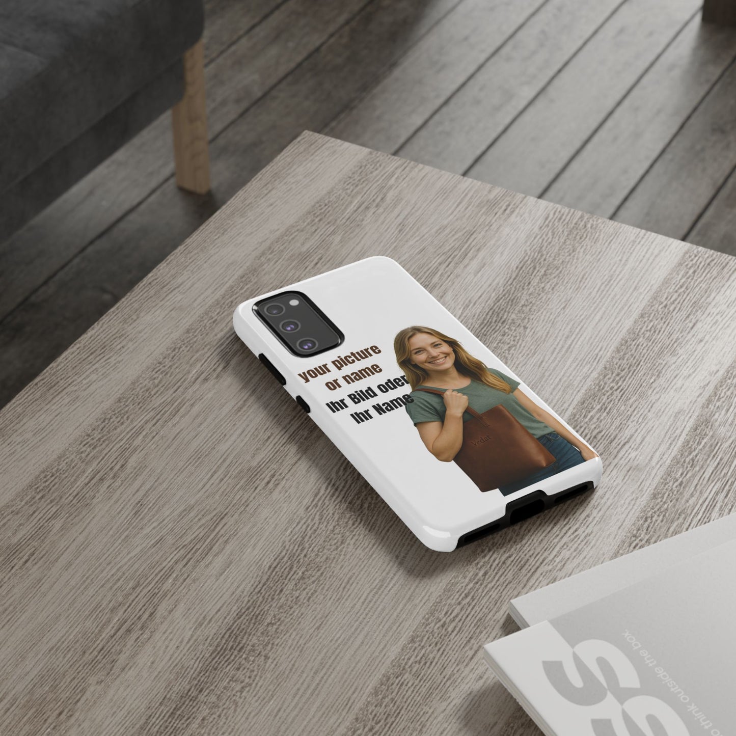 Personalisierte Handyhülle  Benutzerdefinierter Name oder Bild für Dein Telefon | Robuste  Stilvolle Handyhülle | Geschenk für Sie & Ihn