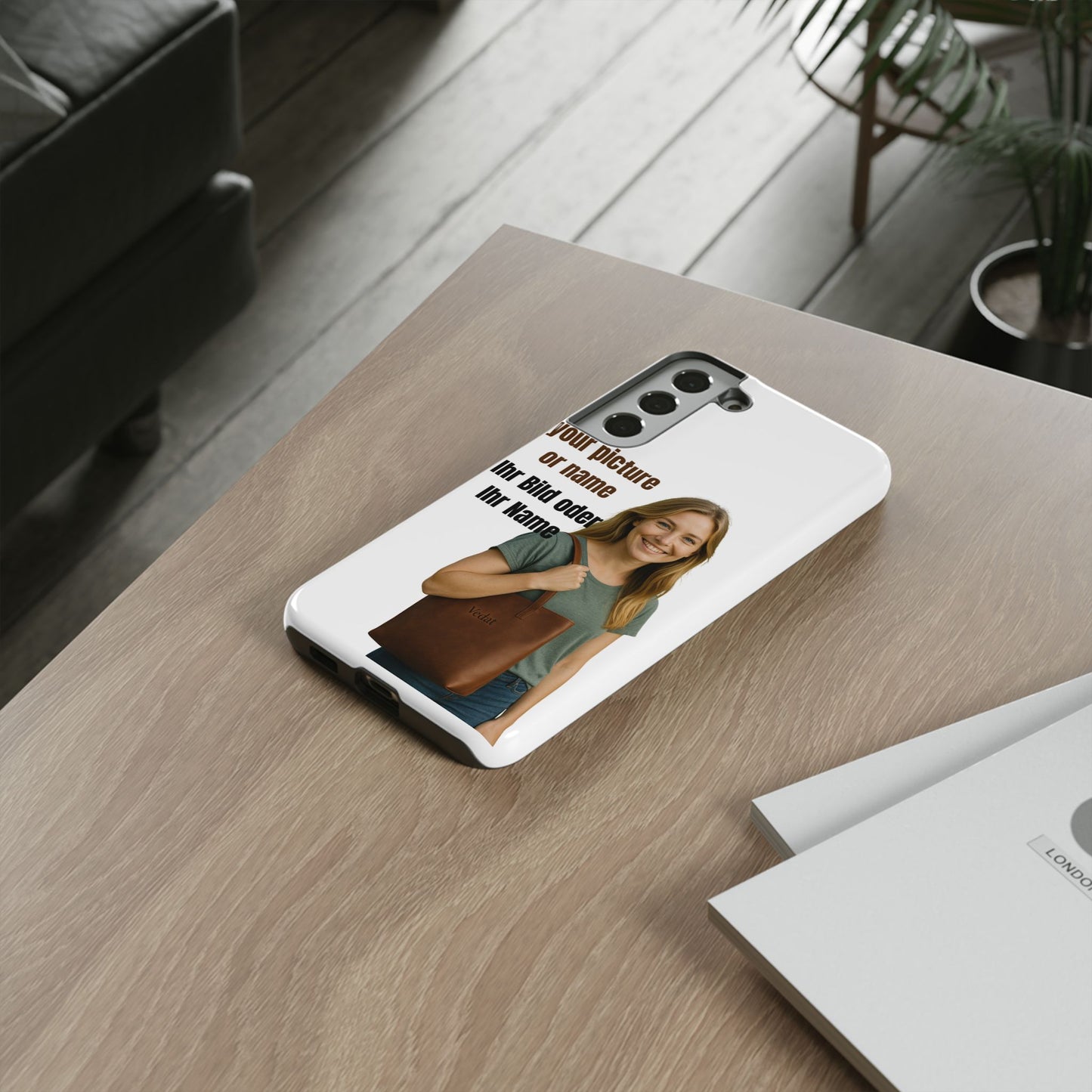 Personalisierte Handyhülle  Benutzerdefinierter Name oder Bild für Dein Telefon | Robuste  Stilvolle Handyhülle | Geschenk für Sie & Ihn
