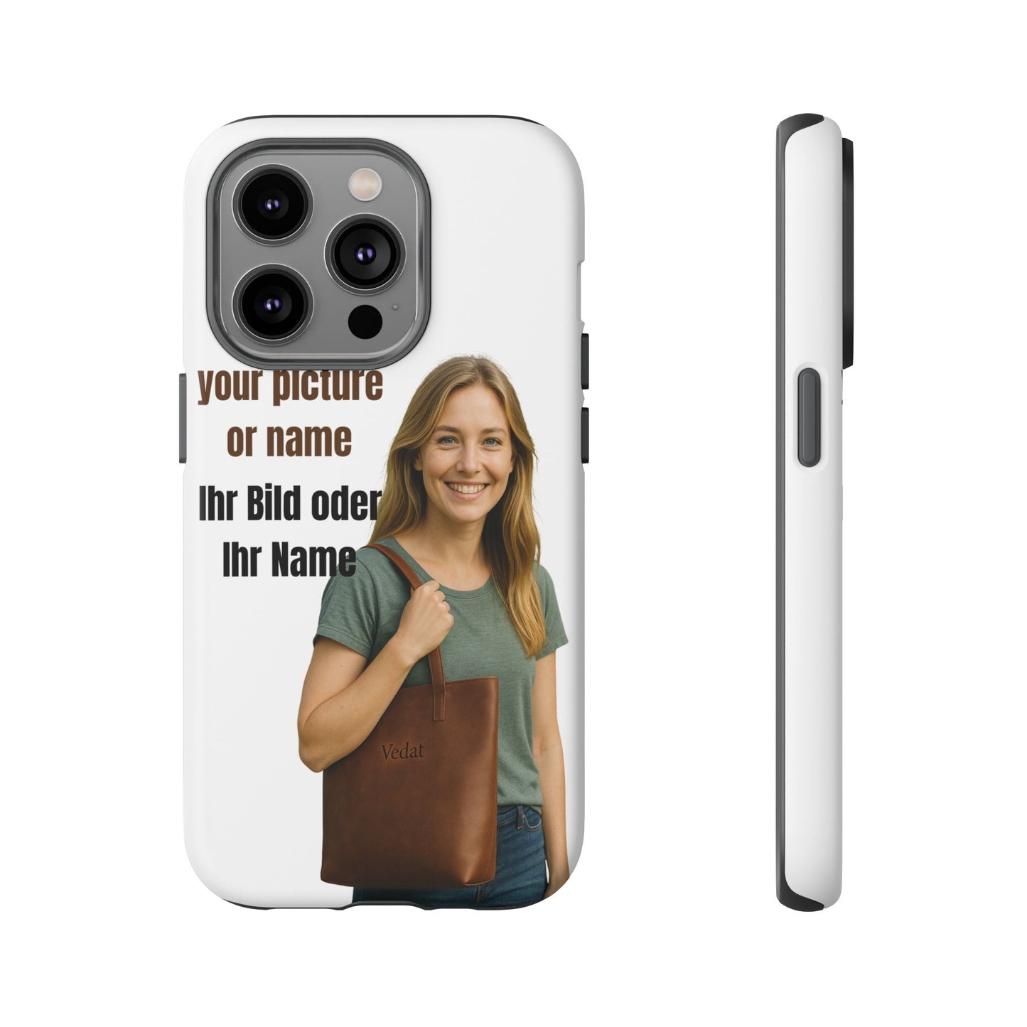 Personalisierte Handyhülle  Benutzerdefinierter Name oder Bild für Dein Telefon | Robuste  Stilvolle Handyhülle | Geschenk für Sie & Ihn
