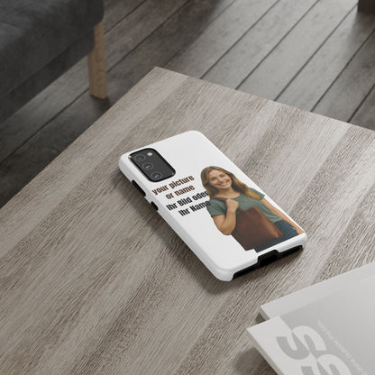 Personalisierte Handyhülle  Benutzerdefinierter Name oder Bild für Dein Telefon | Robuste  Stilvolle Handyhülle | Geschenk für Sie & Ihn
