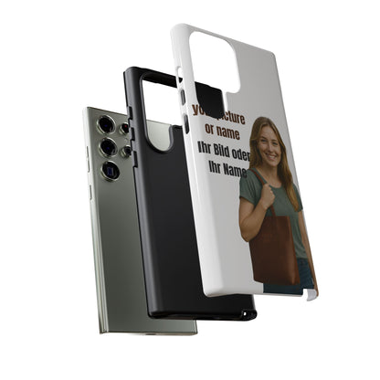 Personalisierte Handyhülle  Benutzerdefinierter Name oder Bild für Dein Telefon | Robuste  Stilvolle Handyhülle | Geschenk für Sie & Ihn