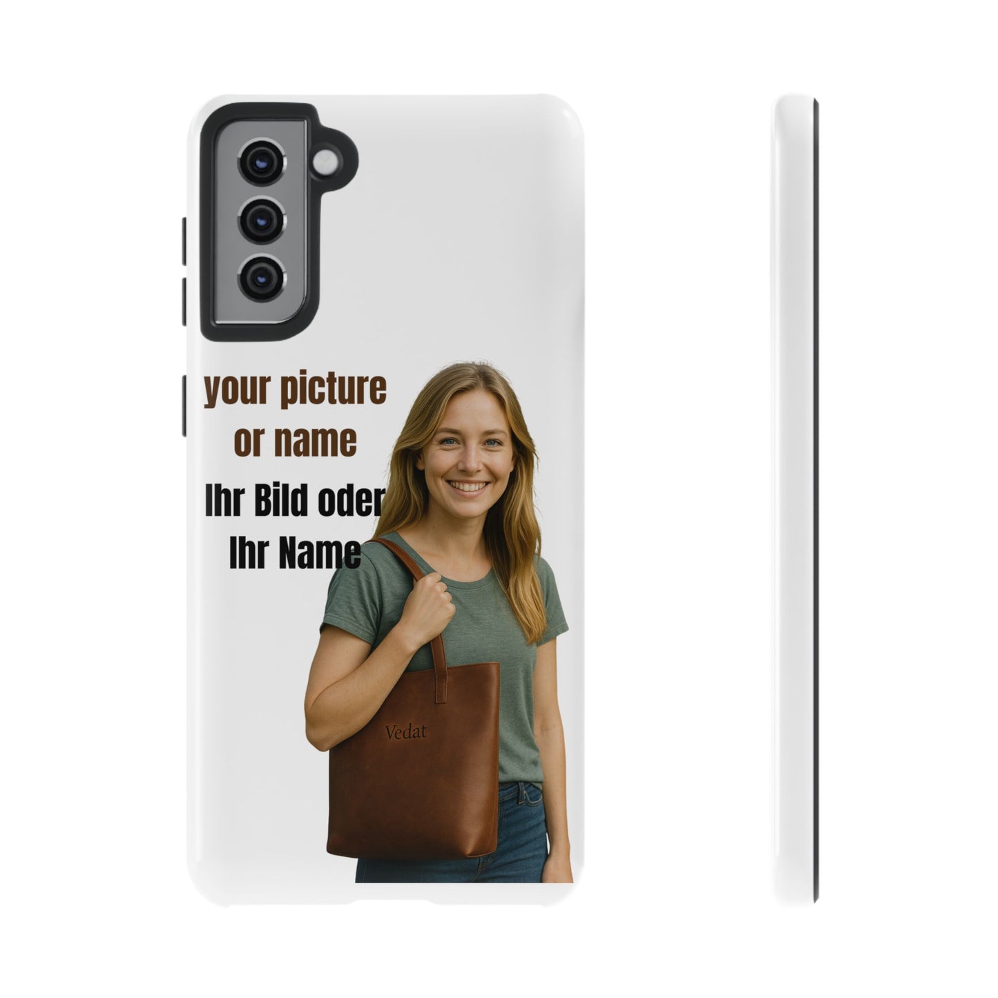 Personalisierte Handyhülle  Benutzerdefinierter Name oder Bild für Dein Telefon | Robuste  Stilvolle Handyhülle | Geschenk für Sie & Ihn