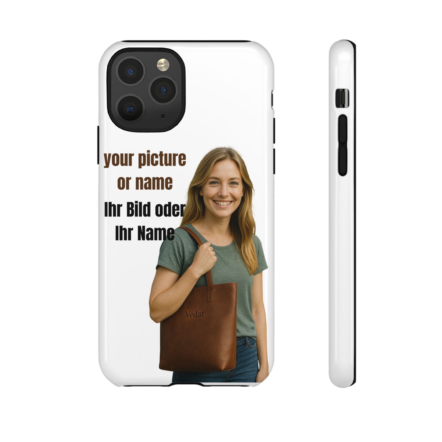 Personalisierte Handyhülle  Benutzerdefinierter Name oder Bild für Dein Telefon | Robuste  Stilvolle Handyhülle | Geschenk für Sie & Ihn