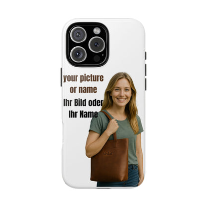 Personalisierte Handyhülle  Benutzerdefinierter Name oder Bild für Dein Telefon | Robuste  Stilvolle Handyhülle | Geschenk für Sie & Ihn