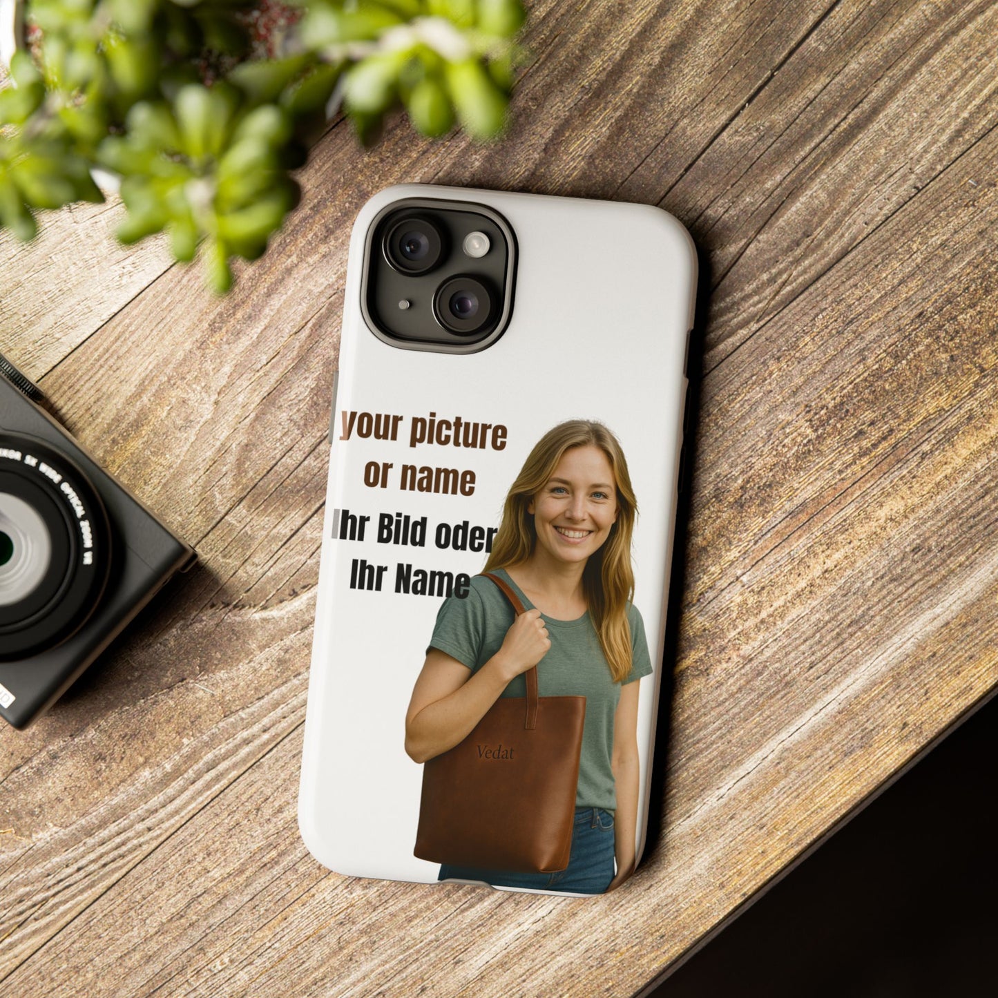Personalisierte Handyhülle  Benutzerdefinierter Name oder Bild für Dein Telefon | Robuste  Stilvolle Handyhülle | Geschenk für Sie & Ihn