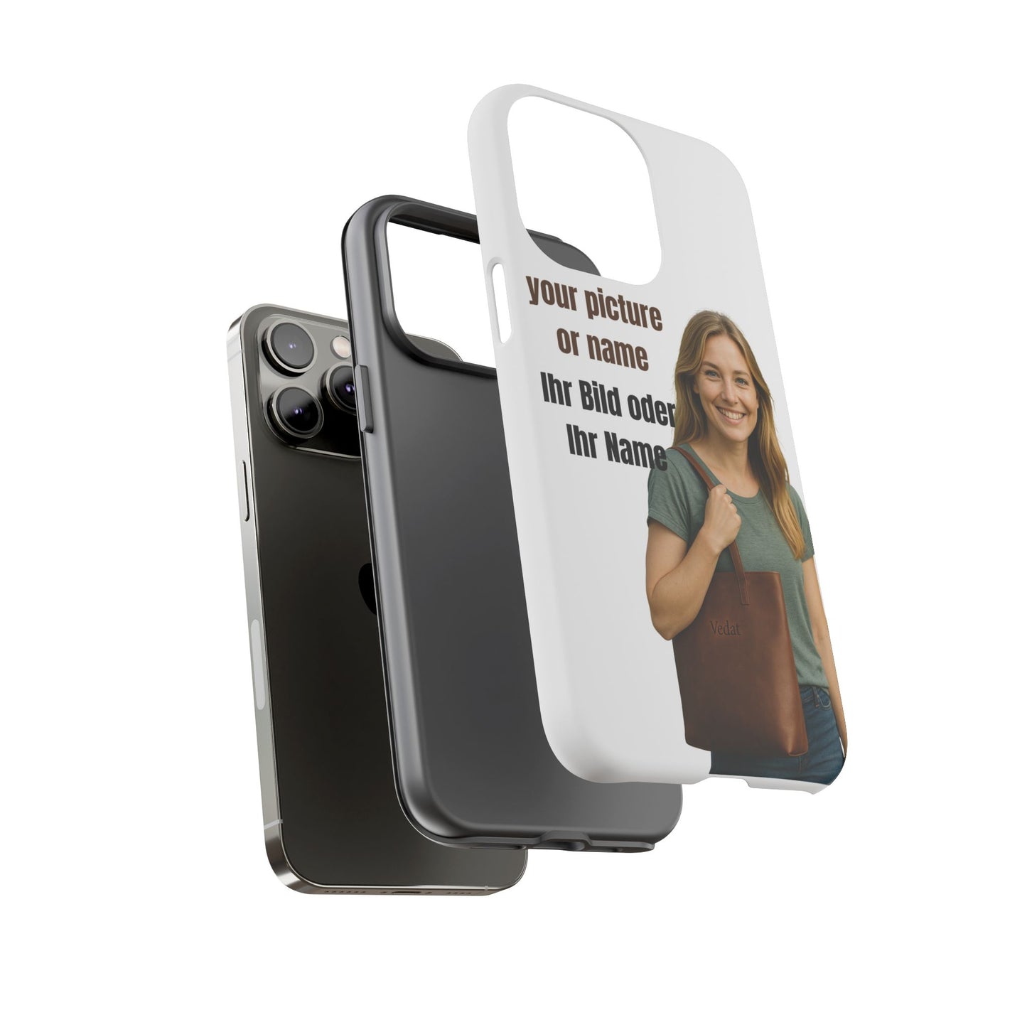 Personalisierte Handyhülle  Benutzerdefinierter Name oder Bild für Dein Telefon | Robuste  Stilvolle Handyhülle | Geschenk für Sie & Ihn