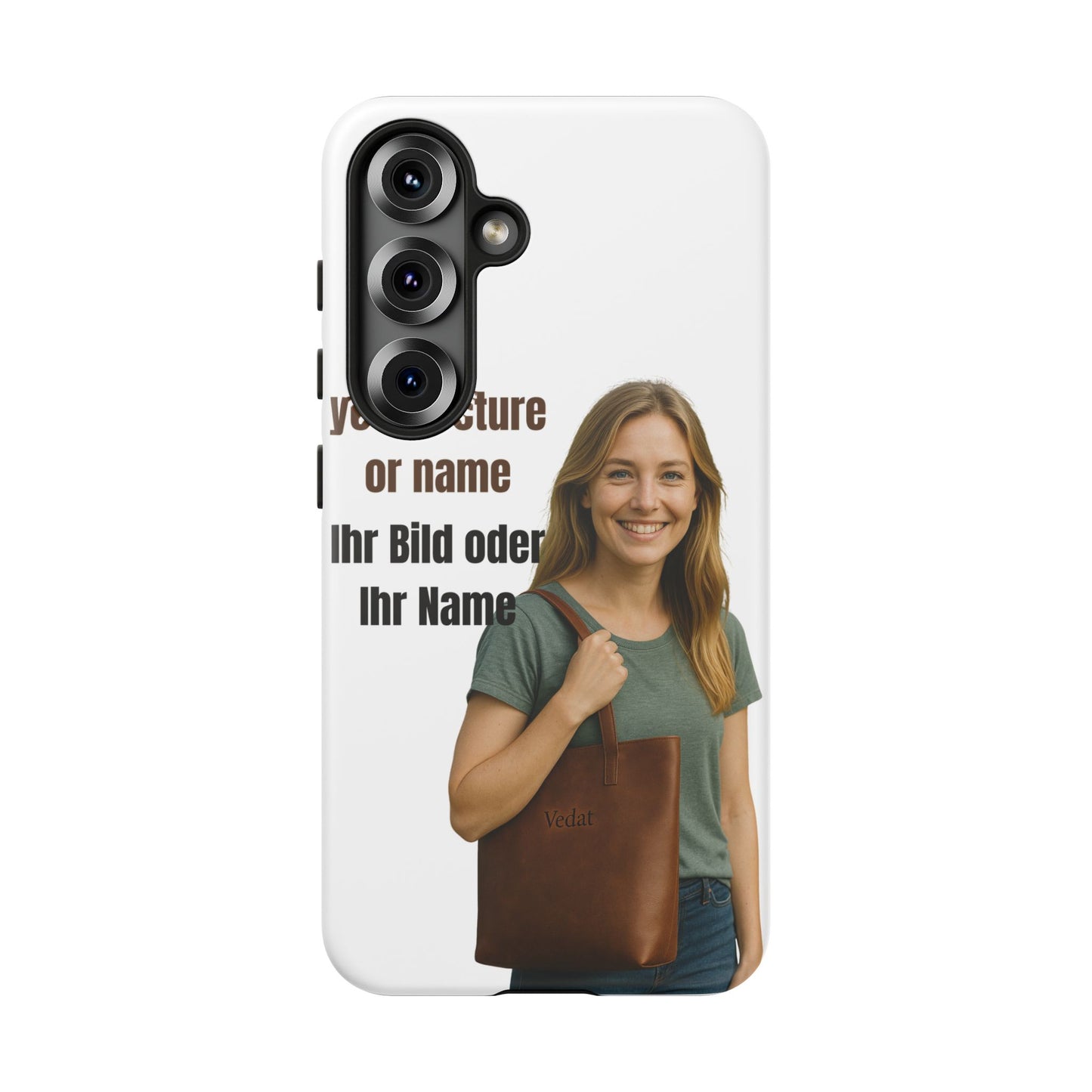 Personalisierte Handyhülle  Benutzerdefinierter Name oder Bild für Dein Telefon | Robuste  Stilvolle Handyhülle | Geschenk für Sie & Ihn