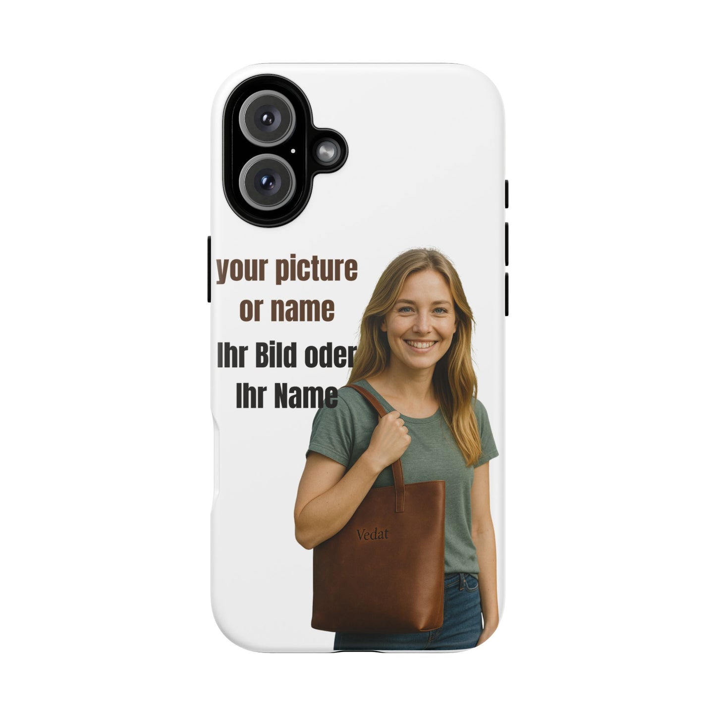 Personalisierte Handyhülle  Benutzerdefinierter Name oder Bild für Dein Telefon | Robuste  Stilvolle Handyhülle | Geschenk für Sie & Ihn