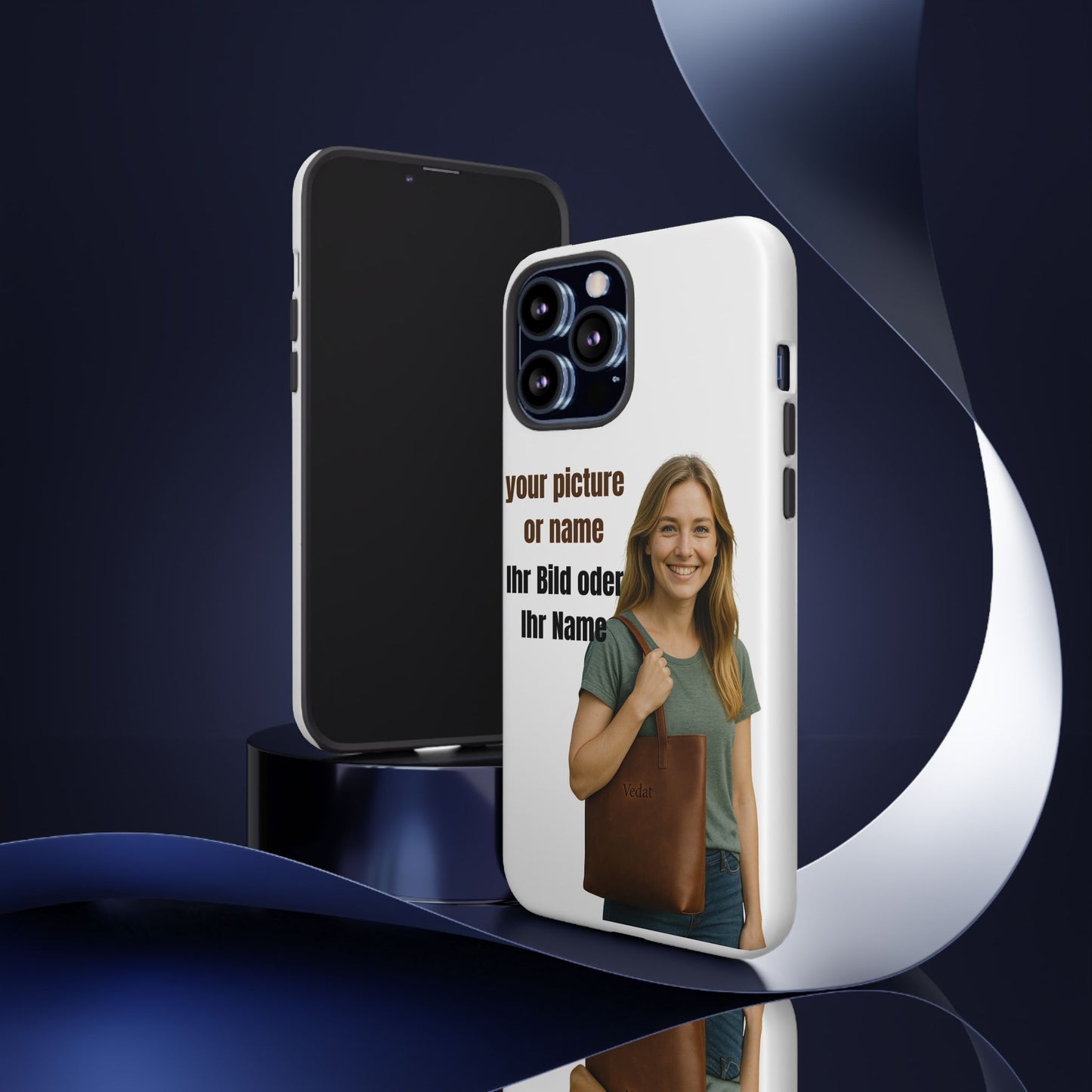 Personalisierte Handyhülle  Benutzerdefinierter Name oder Bild für Dein Telefon | Robuste  Stilvolle Handyhülle | Geschenk für Sie & Ihn