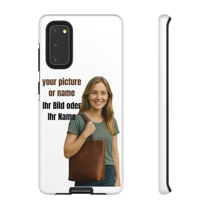 Personalisierte Handyhülle  Benutzerdefinierter Name oder Bild für Dein Telefon | Robuste  Stilvolle Handyhülle | Geschenk für Sie & Ihn