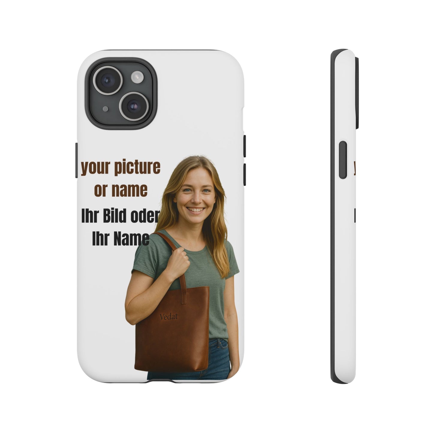 Personalisierte Handyhülle  Benutzerdefinierter Name oder Bild für Dein Telefon | Robuste  Stilvolle Handyhülle | Geschenk für Sie & Ihn