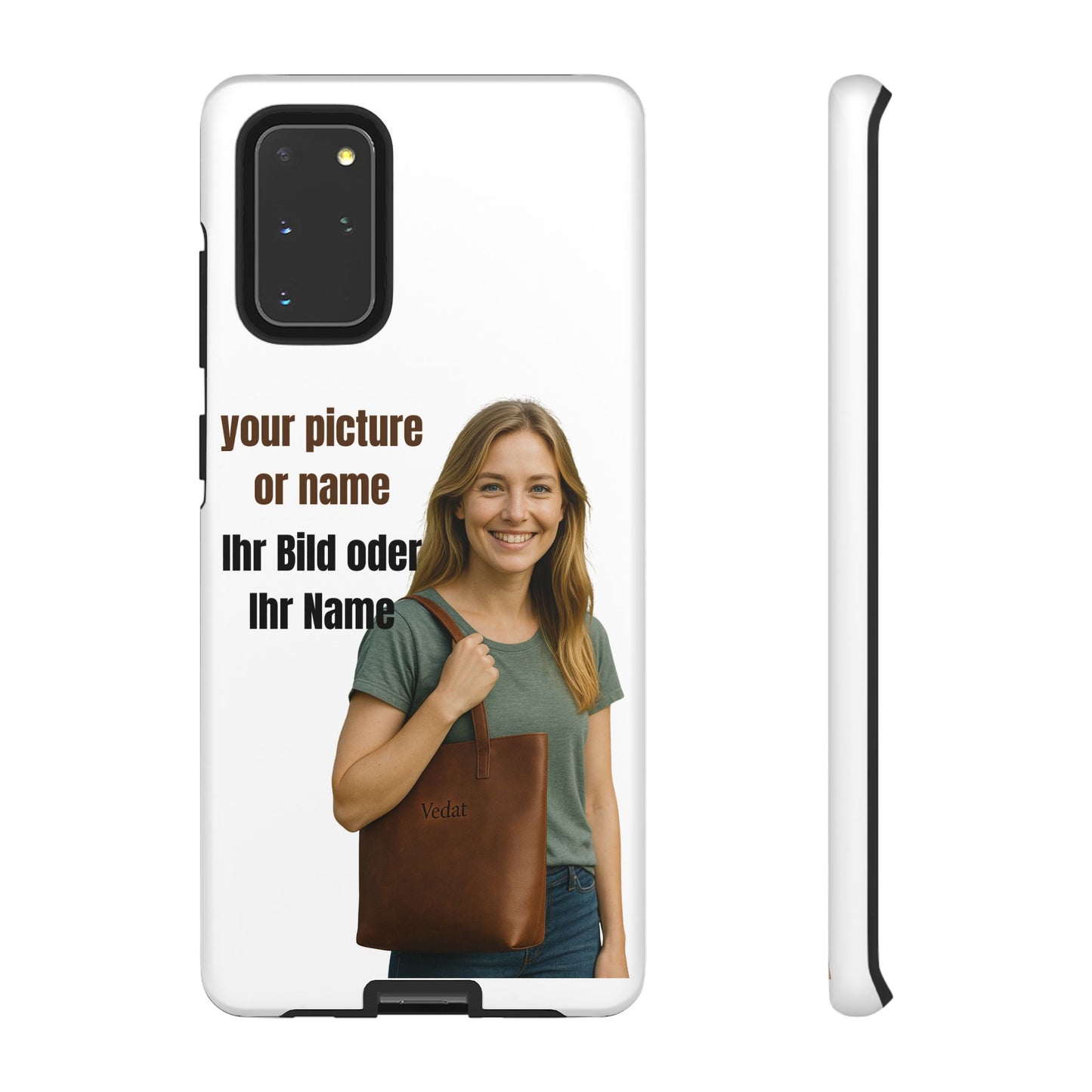 Personalisierte Handyhülle  Benutzerdefinierter Name oder Bild für Dein Telefon | Robuste  Stilvolle Handyhülle | Geschenk für Sie & Ihn