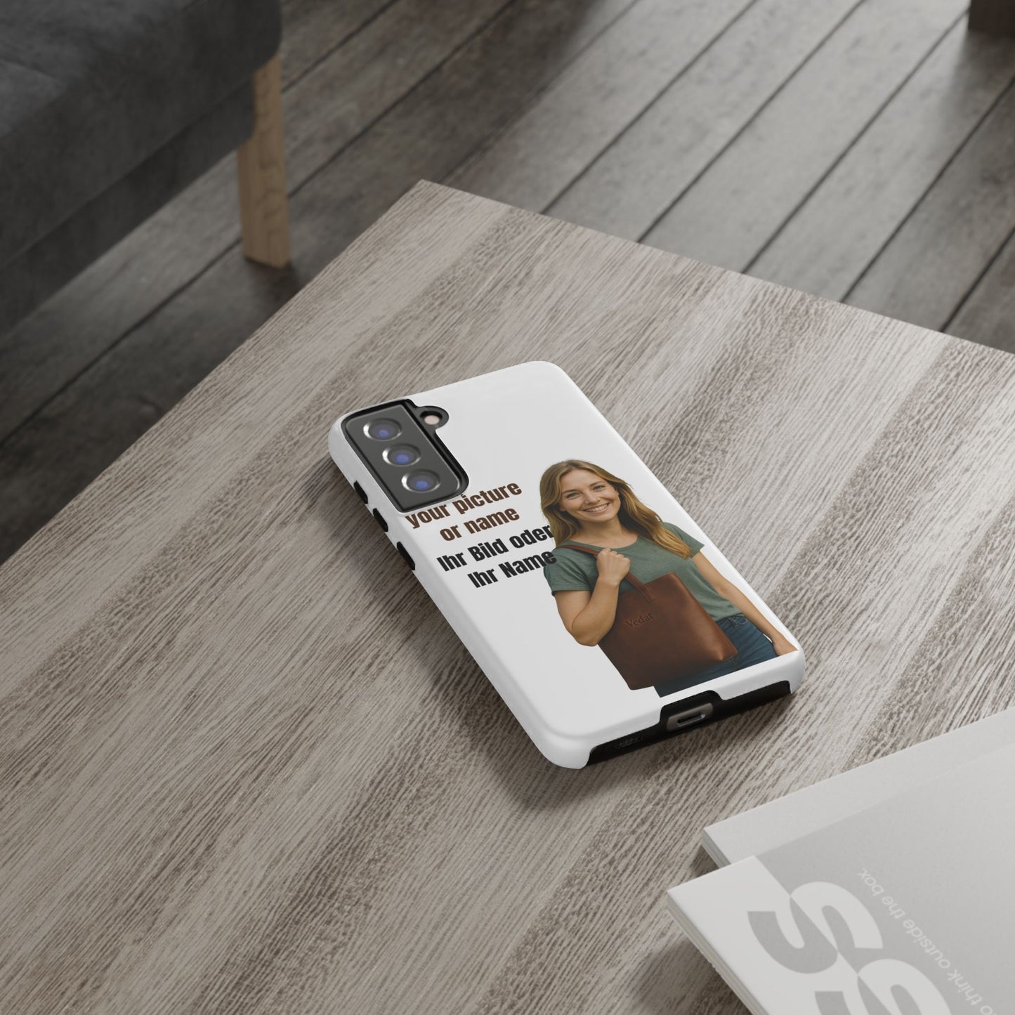 Personalisierte Handyhülle  Benutzerdefinierter Name oder Bild für Dein Telefon | Robuste  Stilvolle Handyhülle | Geschenk für Sie & Ihn