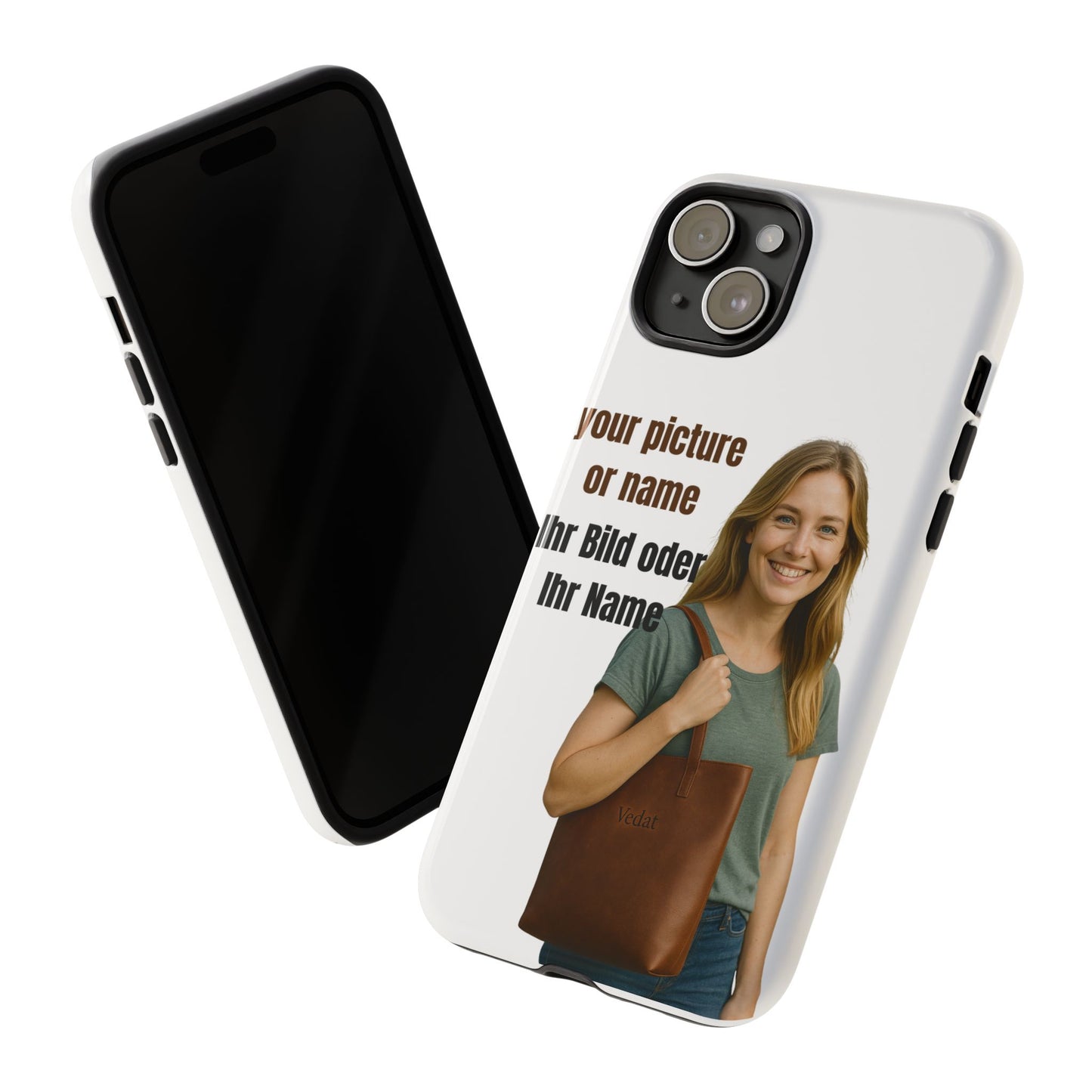 Personalisierte Handyhülle  Benutzerdefinierter Name oder Bild für Dein Telefon | Robuste  Stilvolle Handyhülle | Geschenk für Sie & Ihn