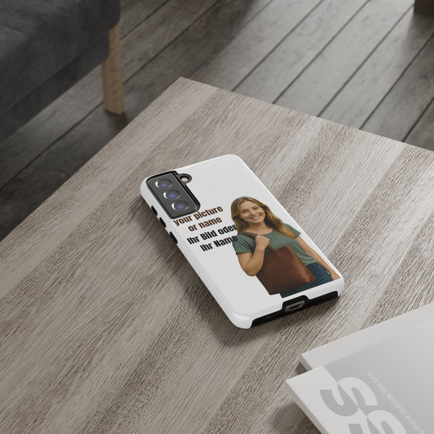 Personalisierte Handyhülle  Benutzerdefinierter Name oder Bild für Dein Telefon | Robuste  Stilvolle Handyhülle | Geschenk für Sie & Ihn