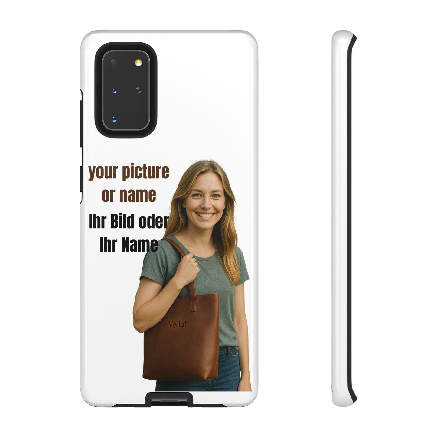 Personalisierte Handyhülle  Benutzerdefinierter Name oder Bild für Dein Telefon | Robuste  Stilvolle Handyhülle | Geschenk für Sie & Ihn