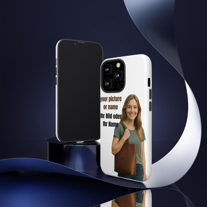 Personalisierte Handyhülle  Benutzerdefinierter Name oder Bild für Dein Telefon | Robuste  Stilvolle Handyhülle | Geschenk für Sie & Ihn