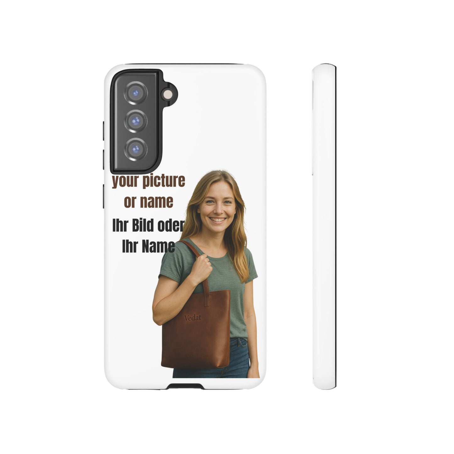 Personalisierte Handyhülle  Benutzerdefinierter Name oder Bild für Dein Telefon | Robuste  Stilvolle Handyhülle | Geschenk für Sie & Ihn