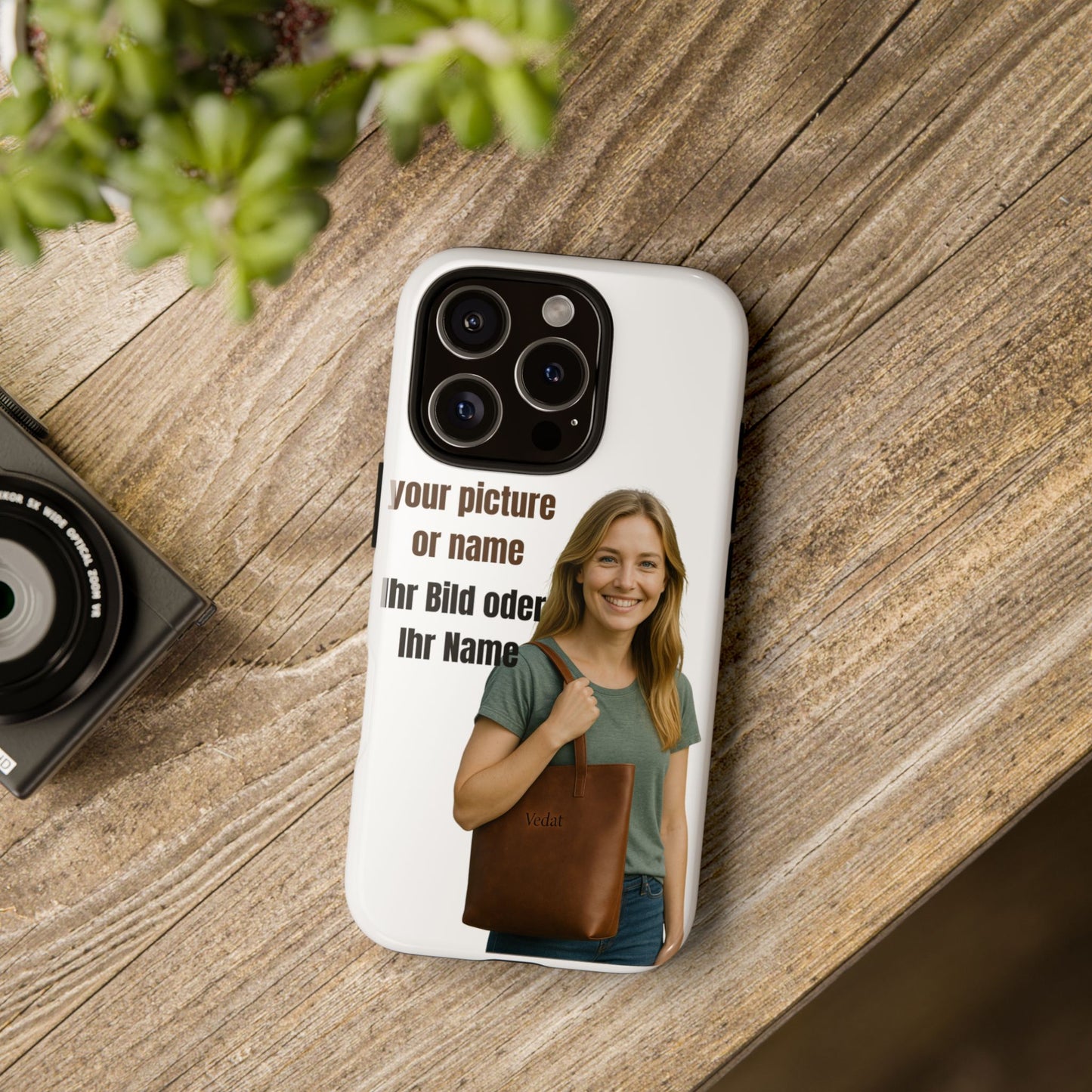Personalisierte Handyhülle  Benutzerdefinierter Name oder Bild für Dein Telefon | Robuste  Stilvolle Handyhülle | Geschenk für Sie & Ihn