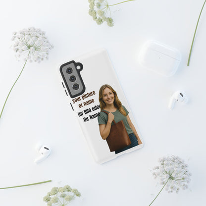 Personalisierte Handyhülle  Benutzerdefinierter Name oder Bild für Dein Telefon | Robuste  Stilvolle Handyhülle | Geschenk für Sie & Ihn