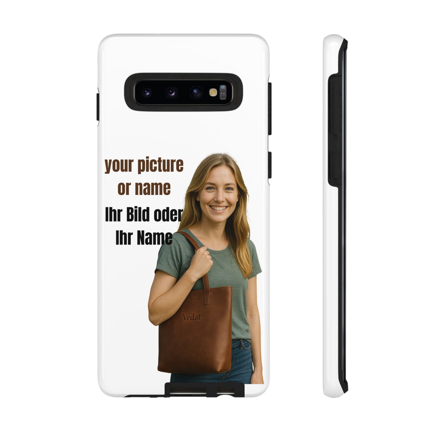 Personalisierte Handyhülle  Benutzerdefinierter Name oder Bild für Dein Telefon | Robuste  Stilvolle Handyhülle | Geschenk für Sie & Ihn
