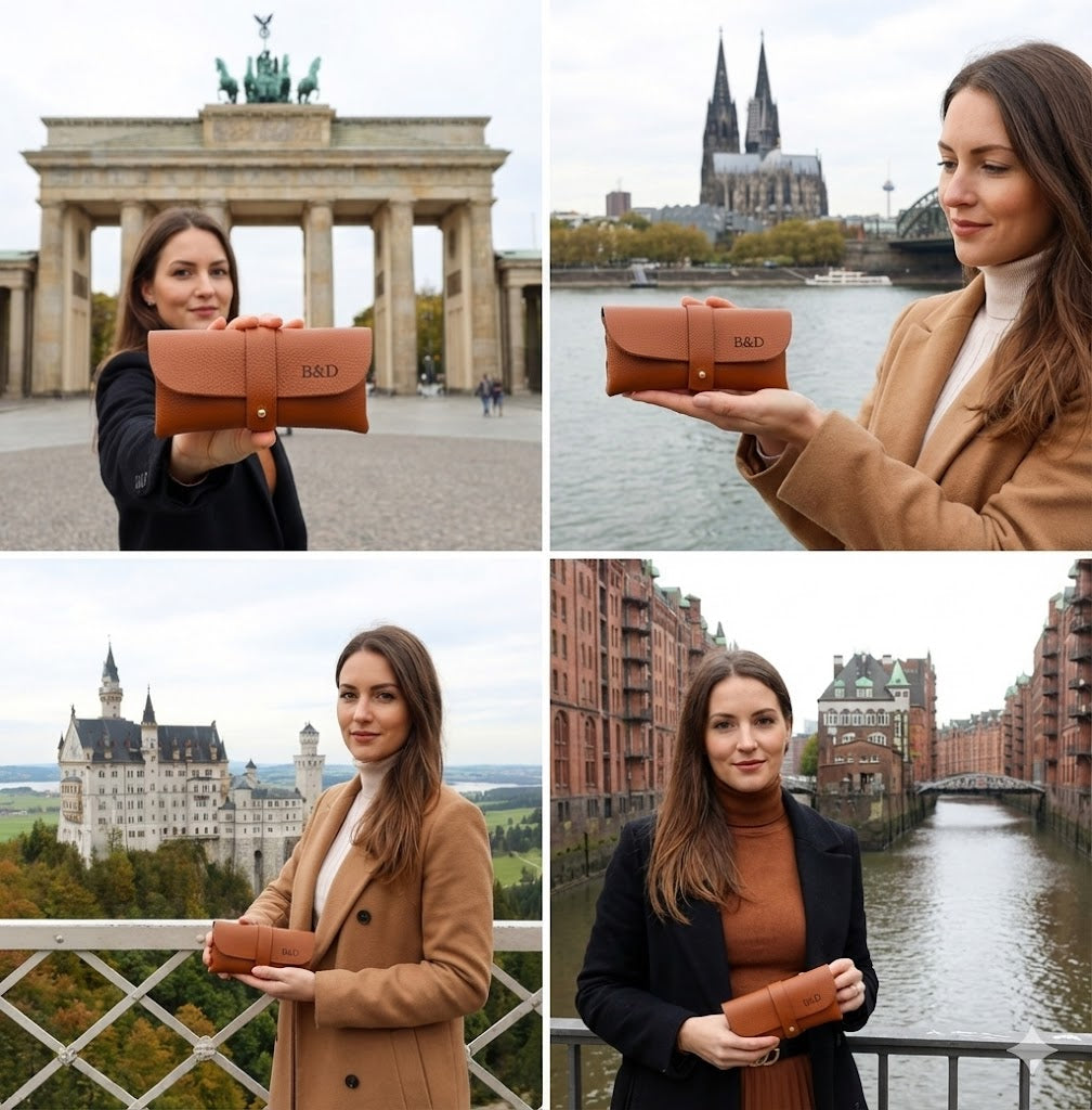 Brillenhalter aus Leder, Sonnenbrillenetui, Geschenk zum Valentinstag, Leder-Sonnenbrillenetui, Brillenetui, Brillenetui, Brillentasche