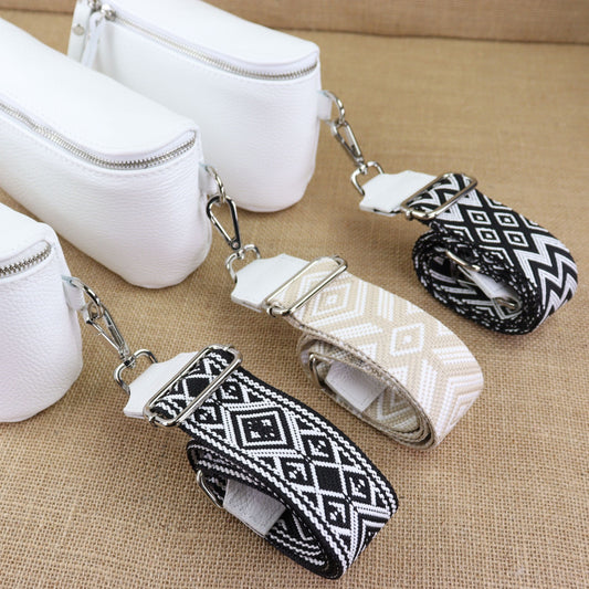 Schultergurte - Weiß Silber