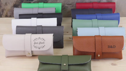 Brillenhalter aus Leder, Sonnenbrillenetui, Geschenk zum Valentinstag, Leder-Sonnenbrillenetui, Brillenetui, Brillenetui, Brillentasche